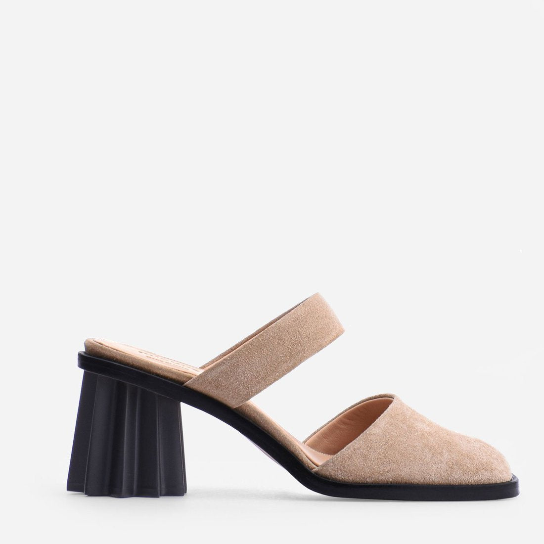 Pleated Heel Mule