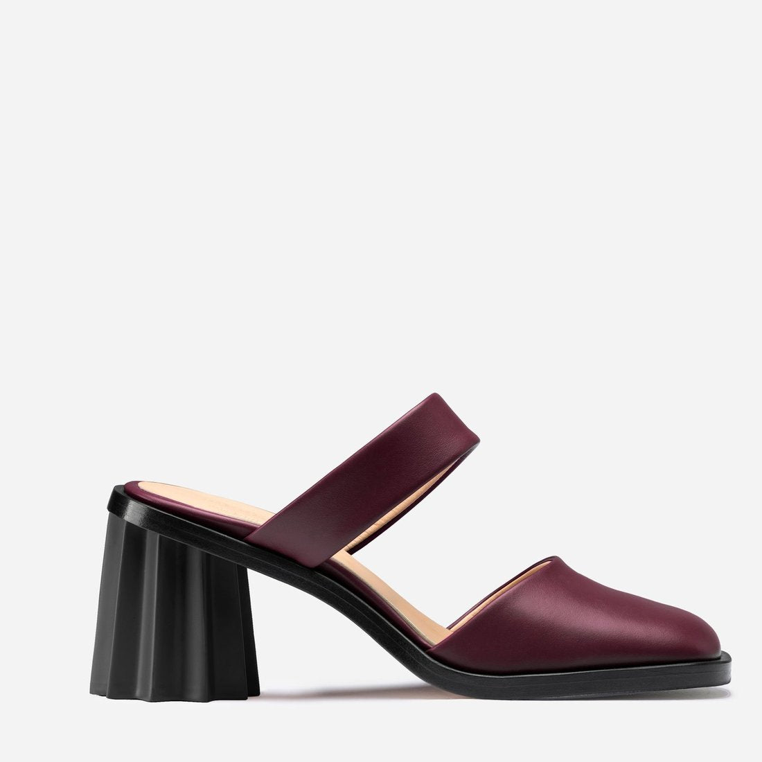 Pleated Heel Mule